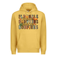 Antique Gold flannels hayrides pumpkins  bonfires Premium Hoodie - FaDigitalArtStudio
