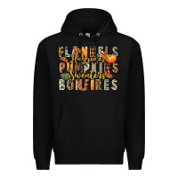 Black flannels hayrides pumpkins  bonfires Premium Hoodie - FaDigitalArtStudio