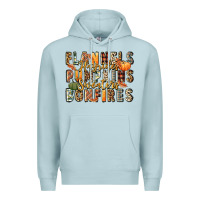 Blue Mist flannels hayrides pumpkins  bonfires Premium Hoodie - FaDigitalArtStudio