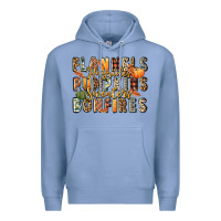 Colony Blue flannels hayrides pumpkins  bonfires Premium Hoodie - FaDigitalArtStudio