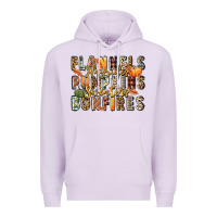 Lilac flannels hayrides pumpkins  bonfires Premium Hoodie - FaDigitalArtStudio