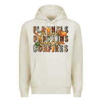 Oatmeal Heather flannels hayrides pumpkins  bonfires Premium Hoodie - FaDigitalArtStudio