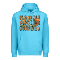 Ocean Blue flannels hayrides pumpkins  bonfires Premium Hoodie - FaDigitalArtStudio