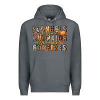 Rock flannels hayrides pumpkins  bonfires Premium Hoodie - FaDigitalArtStudio