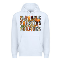 White flannels hayrides pumpkins  bonfires Premium Hoodie - FaDigitalArtStudio