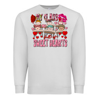 Dove Grey Valentine's Day My Class Is Full Of Sweet Hearts Premium Sweatshirt - FaDigitalArtStudio