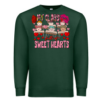 Valentine's Day My Class Is Full Of Sweet Hearts Premium Sweatshirt | Teevron
