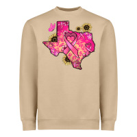 Mushroom Texas map Cancer Heavyweight Sweatshirt - HowdyJamesFarm