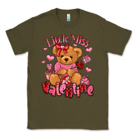 Army Green little miss valentine teddy bear Classic Tee - LillyAllenDesigns