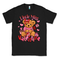 Black little miss valentine teddy bear Classic Tee - LillyAllenDesigns