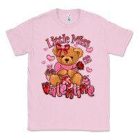 Bubblegum Pink little miss valentine teddy bear Classic Tee - LillyAllenDesigns