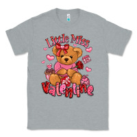 Heather Grey little miss valentine teddy bear Classic Tee - LillyAllenDesigns