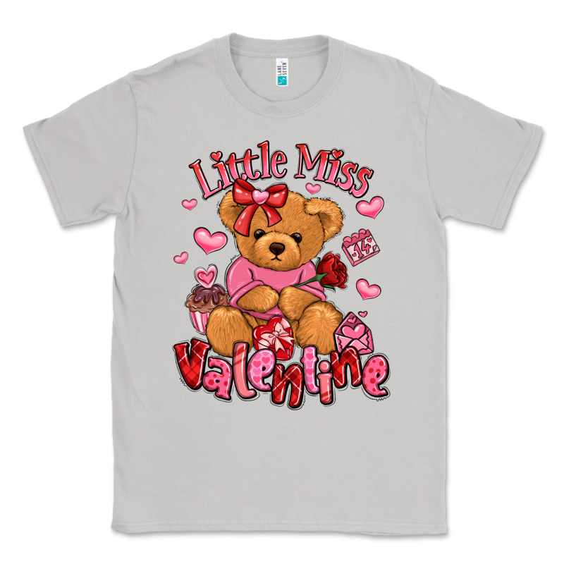 Little Miss Valentine Teddy Bear Classic Tee by LillyAllenDesigns | Teevron