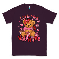 Plum little miss valentine teddy bear Classic Tee - LillyAllenDesigns