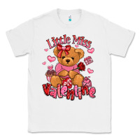 White little miss valentine teddy bear Classic Tee - LillyAllenDesigns