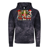 Cloud Black feliz navidad heifers front view Vintage Hoodie - RanaPortraitStore