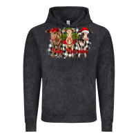 Vintage Black feliz navidad heifers front view Vintage Hoodie - RanaPortraitStore
