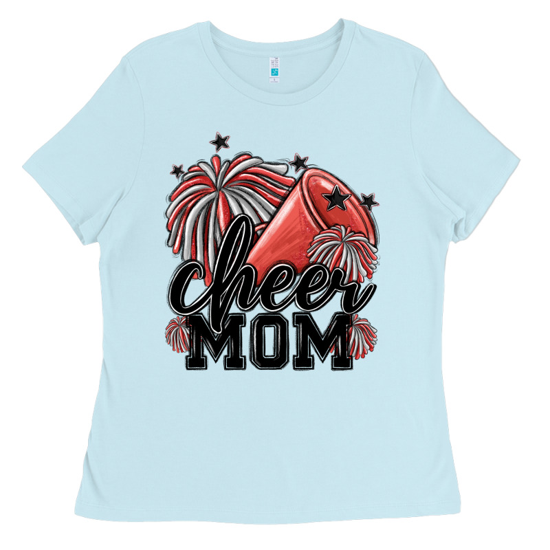 Cheer Mom Ladies Tee by MaliasSmallBusiness | Teevron