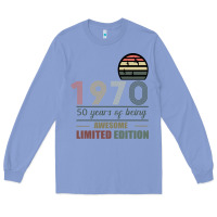 Colony Blue Vintage 1970 Limited Edition 50 Years Of Being Awe Long Sleeve Tee - Bettercallsaul