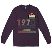 Plum Vintage 1970 Limited Edition 50 Years Of Being Awe Long Sleeve Tee - Bettercallsaul