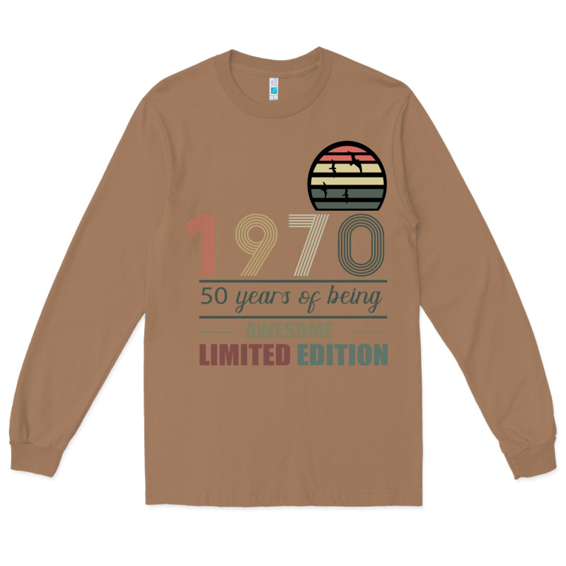 Vintage 1970 Limited Edition 50 Years Of Being Awe Long Sleeve Tee by Bettercallsaul | Teevron