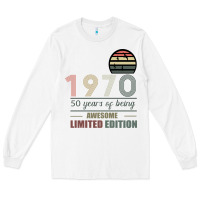 White Vintage 1970 Limited Edition 50 Years Of Being Awe Long Sleeve Tee - Bettercallsaul