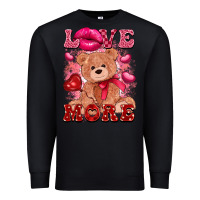 Black love more with toy bear Premium Sweatshirt - FaDigitalArtStudio