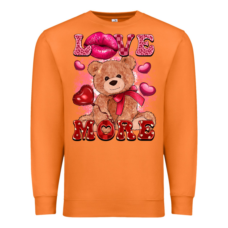 Love More With Toy Bear Premium Sweatshirt by FaDigitalArtStudio | Teevron