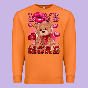 Love More With Toy Bear Premium Sweatshirt Designed By Fadigitalartstudio