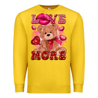 Lemon love more with toy bear Premium Sweatshirt - FaDigitalArtStudio