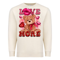 Sandshell love more with toy bear Premium Sweatshirt - FaDigitalArtStudio