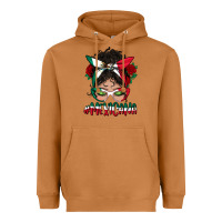Meerkat Mexicana Messy Bun Mama Heavyweight Hoodie - BundleAndBundleShop