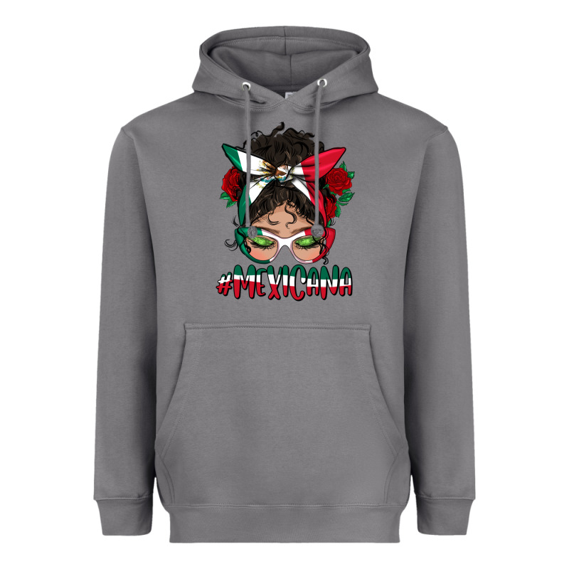 Mexicana Messy Bun Mama Heavyweight Hoodie by BundleAndBundleShop | Teevron