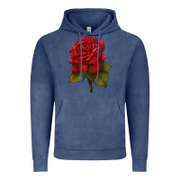 Vintage Denim Oklahoma Rose Illustrations Vintage Hoodie - LillyAllenDesigns