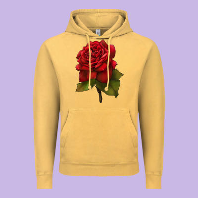 Oklahoma Rose Illustrations Vintage Hoodie Designed By Lillyallendesigns