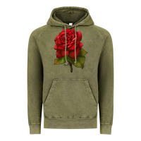 Vintage Olive Oklahoma Rose Illustrations Vintage Hoodie - LillyAllenDesigns