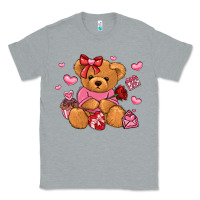 Heather Grey valentines day teddy bear Classic Tee - LillyAllenDesigns