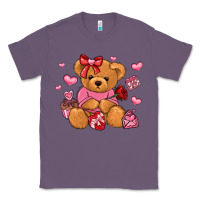 Lavender valentines day teddy bear Classic Tee - LillyAllenDesigns