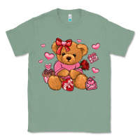 Sage valentines day teddy bear Classic Tee - LillyAllenDesigns