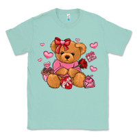 Seafoam valentines day teddy bear Classic Tee - LillyAllenDesigns