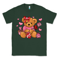 Sports Green valentines day teddy bear Classic Tee - LillyAllenDesigns
