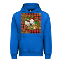 Cobalt cute baby calf christmas Urban Hoodie - LillyAllenDesigns