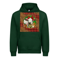 Forest Green cute baby calf christmas Urban Hoodie - LillyAllenDesigns