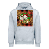 Heather Grey cute baby calf christmas Urban Hoodie - LillyAllenDesigns