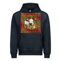 Navy cute baby calf christmas Urban Hoodie - LillyAllenDesigns