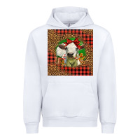 White cute baby calf christmas Urban Hoodie - LillyAllenDesigns