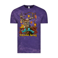 Fall Breeze And Autumn Leaves Deer Vintage Tee | Teevron