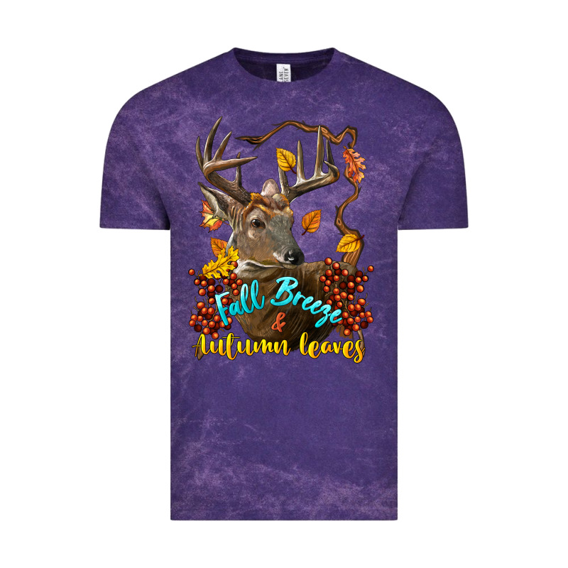 Fall Breeze And Autumn Leaves Deer Vintage Tee by LillyAllenDesigns | Teevron