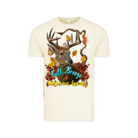 Vintage Arctic Fall Breeze And Autumn Leaves Deer Vintage Tee - LillyAllenDesigns