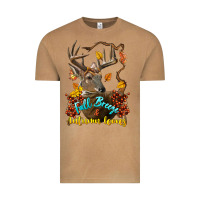 Vintage Camel Fall Breeze And Autumn Leaves Deer Vintage Tee - LillyAllenDesigns